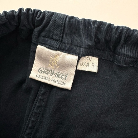 Gramicci Youth Boys Size 8 Navy Belted Twill Straight Leg Pants Adjustable Waist - Picture 6 of 13